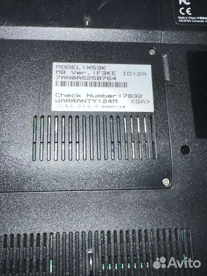 Ноутбук Asus X53K