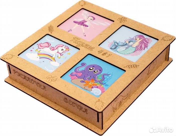 Пазлы фигурные из дерева