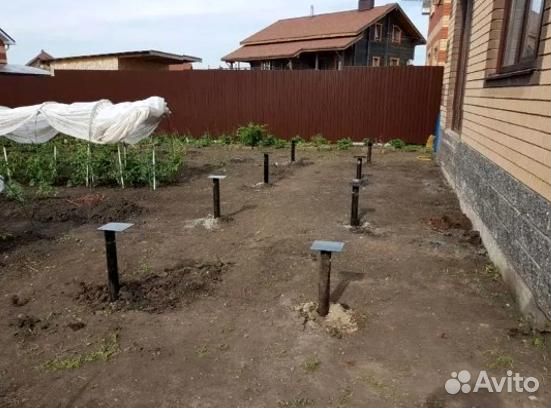 Установка винтовых свай