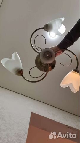 Люстра потолочная бу