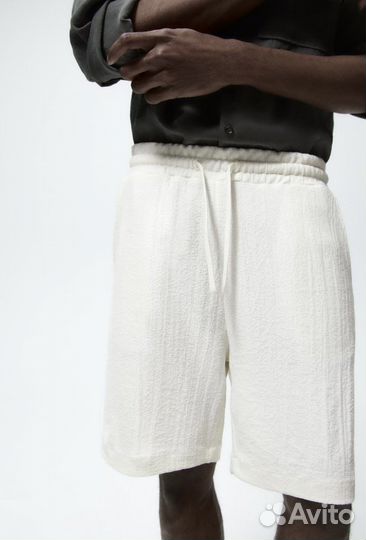 Мужские белые шорты Zara M