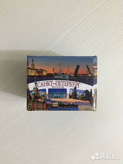 Сувенирная чашка с ложкой Санкт-Петербург