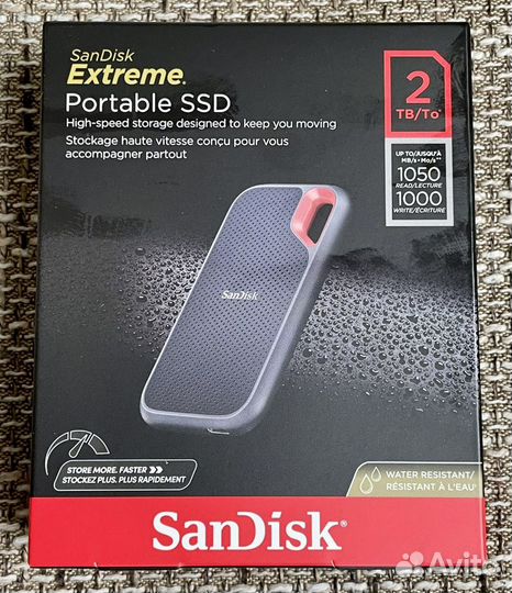Sandisk extreme SSD v2 1 тб - 2тб, запечатан