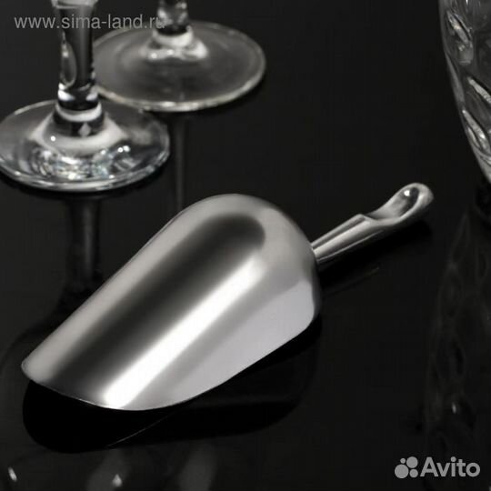 Совок алюминиевый, h19 см