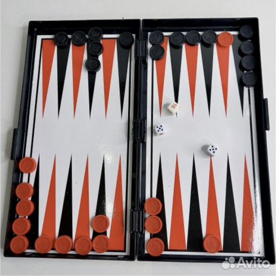 Шахматы Шашки Нарды магнитные 3в1 дорожные