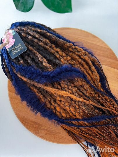 Комплект фактурные косы и ДЕ дреды