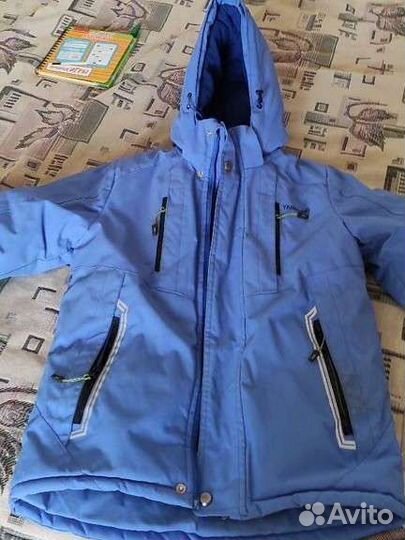 Зимняя тёплая куртка на мальчика 146