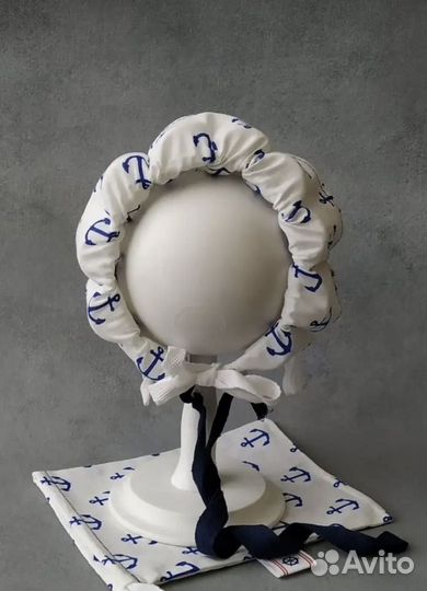 Шапочка ромашка для купания новорожденного