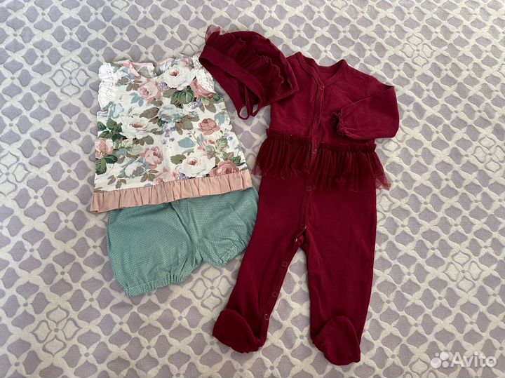 Вещи пакетом на девочку 74 р (28 шт)