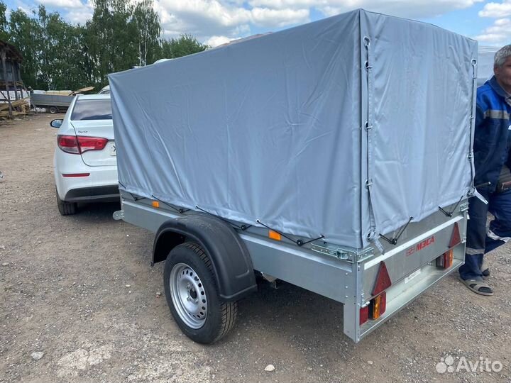 Прицеп легковой с тентом 108см.Полностью оцинкован