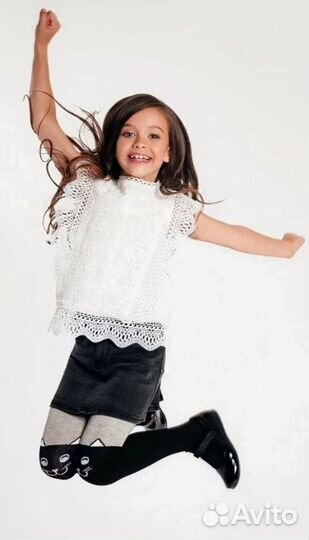 Колготки детские хлопок с рисунком Conte