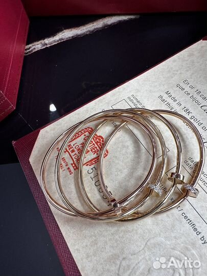 Cartier juste un clou браслет золотой