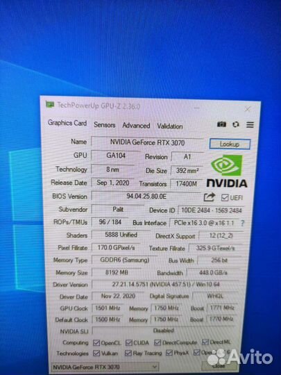 Palit rtx 3070 gaming oc