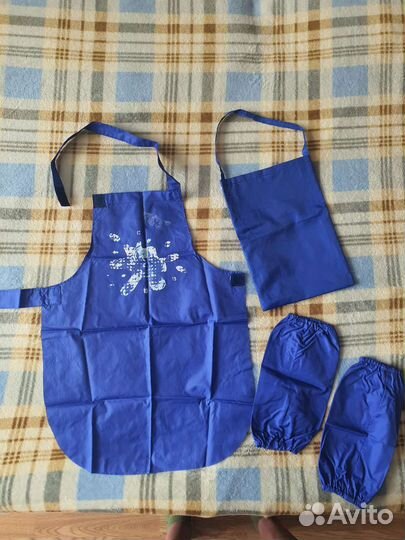 Фартук с нарукавниками для рисования в сумочке