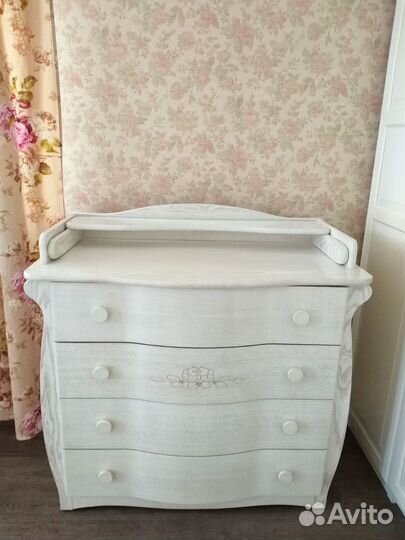 Комод (нат. дерево) пеленальный с матрасом