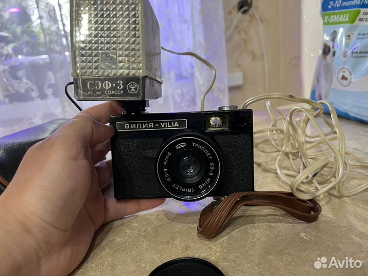 Плёночный фотоаппарат vilia (вилия) со вспышкой