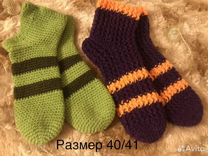 Носки вязанные