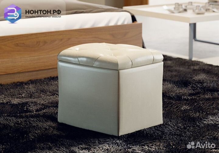 Пуф тип 4 бежевый