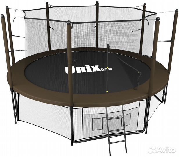 Батут unix line Black&Brown 10 ft (inside)