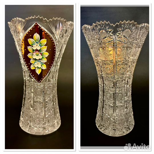 Ваза, штоф с рюмками, конфетница кобальт, смальта