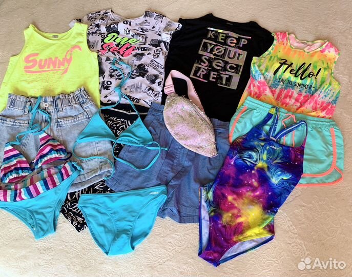 Одежда пакетом для девочки 134-146
