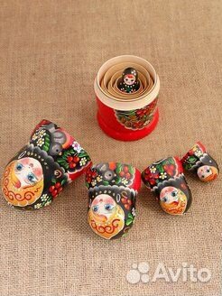 Матрёшка «Снегири в рябине»