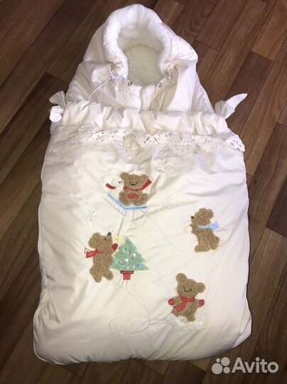 Конверт одеяло на выписку зима