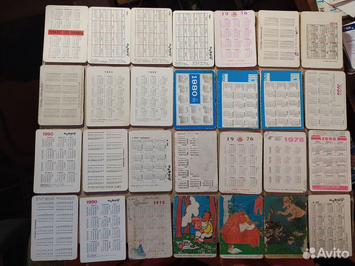 Календарики (календарь) переливные, обмен