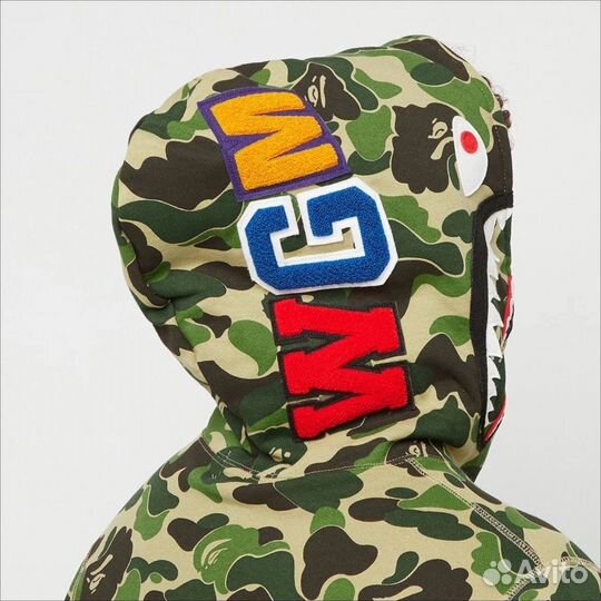 A Bathing Ape Big ABC Camo Shark Full Zip Hoodie