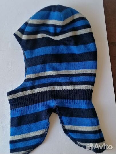 Шапка шлем для мальчика reima зима 52 синяя