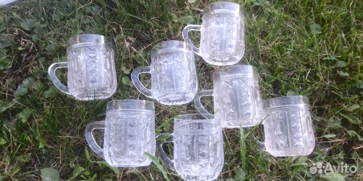 Кружки- бочонки хрустальные СССР