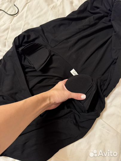 Кофта лайм с капюшоном