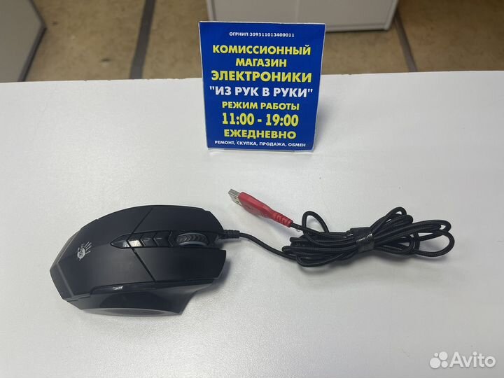 Мышь проводная A4Tech Bloody V7 черный