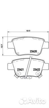 Колодки тормозные P83047 Brembo