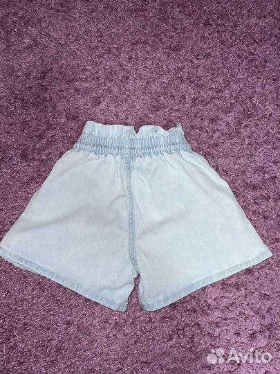 Джинсовые шорты и топ Zara, размер 122