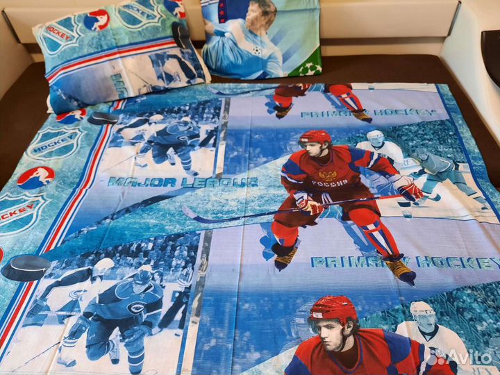 Новый Комплект постельного белья Хоккей