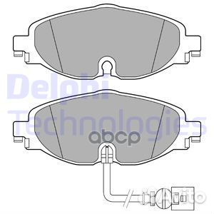 Колодки тормозные дисковые перед LP2698 Delphi