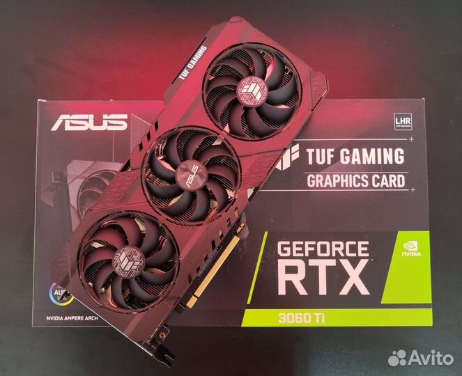 Игровая видеокарта RTX 3060 TI asus tuf gaming