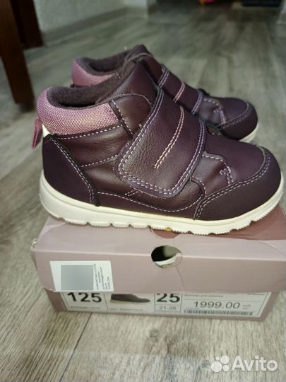 Ботинки демисезонные для девочки 25 размер