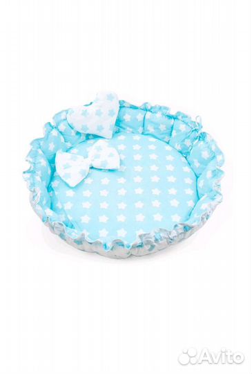 Подушка в круглую кроватку