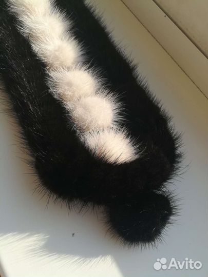 Повязка на голову из меха норки