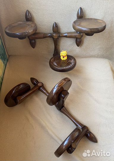 Подставка для цветов настенная дерево