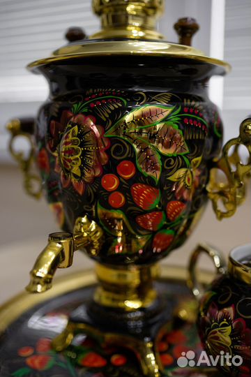 Самовар (чайник и поднос в комплекте)