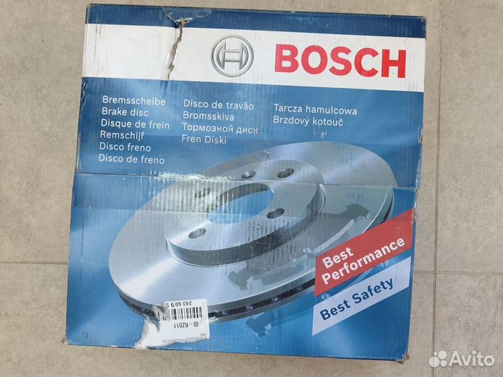 Bosch 0 986 479 T00 Диск тормозной передний