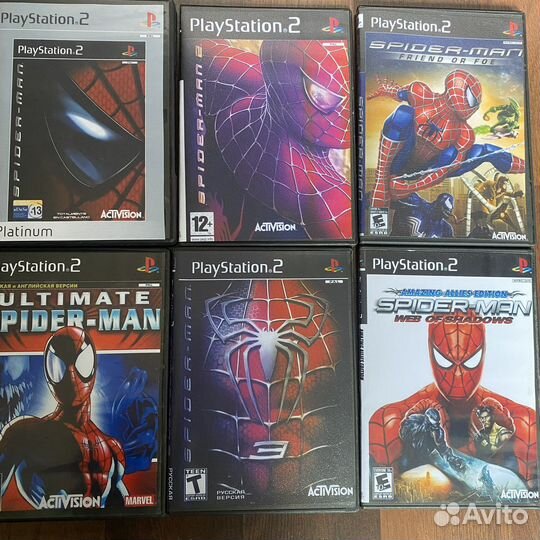Набор игр для playstation 2 (ps2) spider MAN