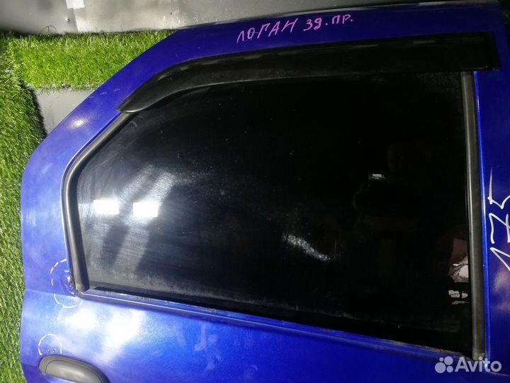 Стекло двери задней правой Renault Logan