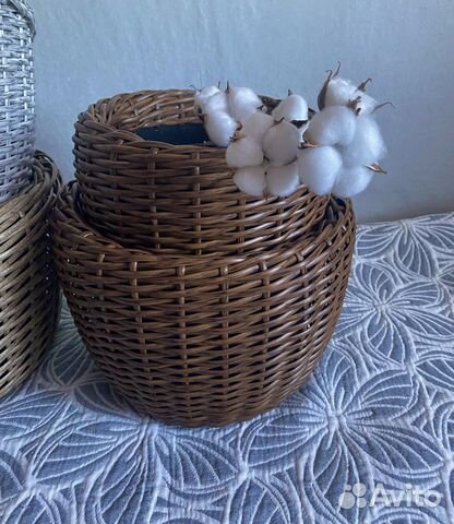 Горшок садовый из полиротанга