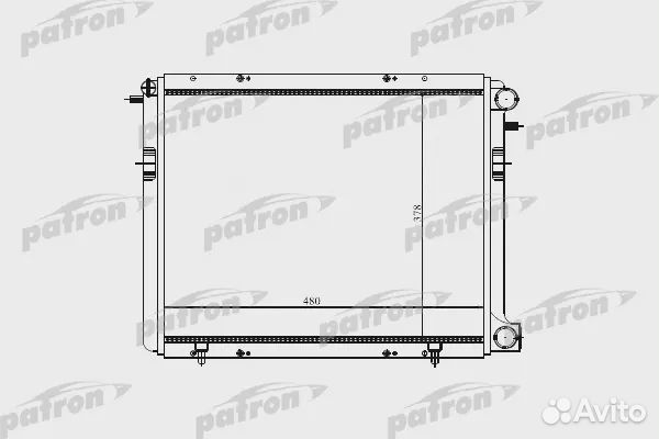 Patron PRS3199 Радиатор системы охлаждения renault