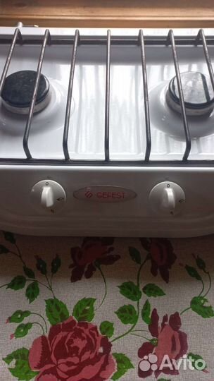 Настольная газовая плита gefest 2 горелки пг700