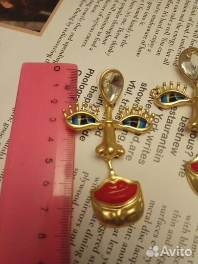 Серьги глаза Schiaparelli